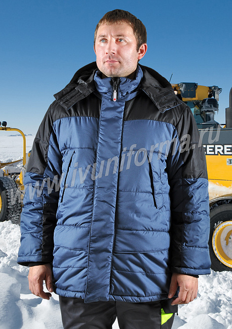 Куртка рабочая зимняя мужская "Союз" (синяя)